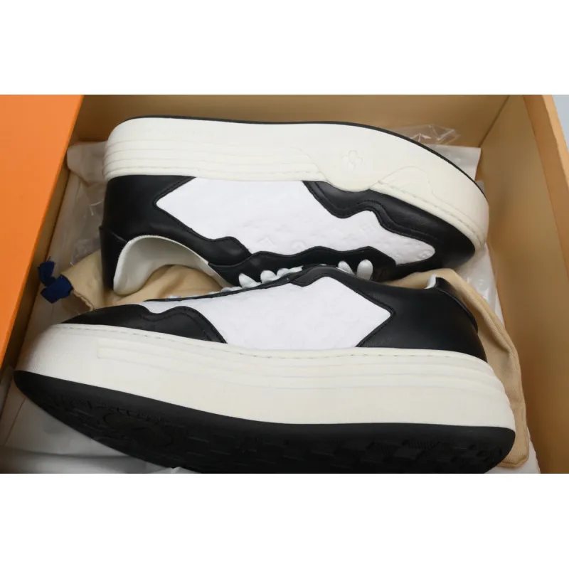 LOUIS VUITTON Groovy Platform Sneaker Black White  1ACL2O 