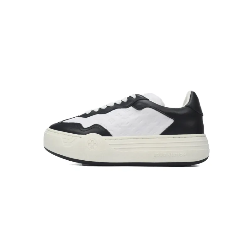 LOUIS VUITTON Groovy Platform Sneaker Black White  1ACL2O 