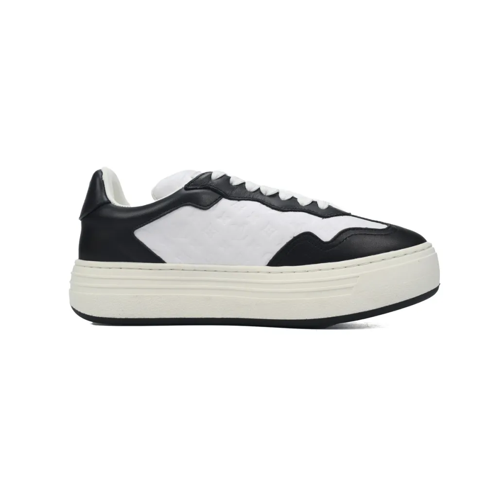 LOUIS VUITTON Groovy Platform Sneaker Black White  1ACL2O 