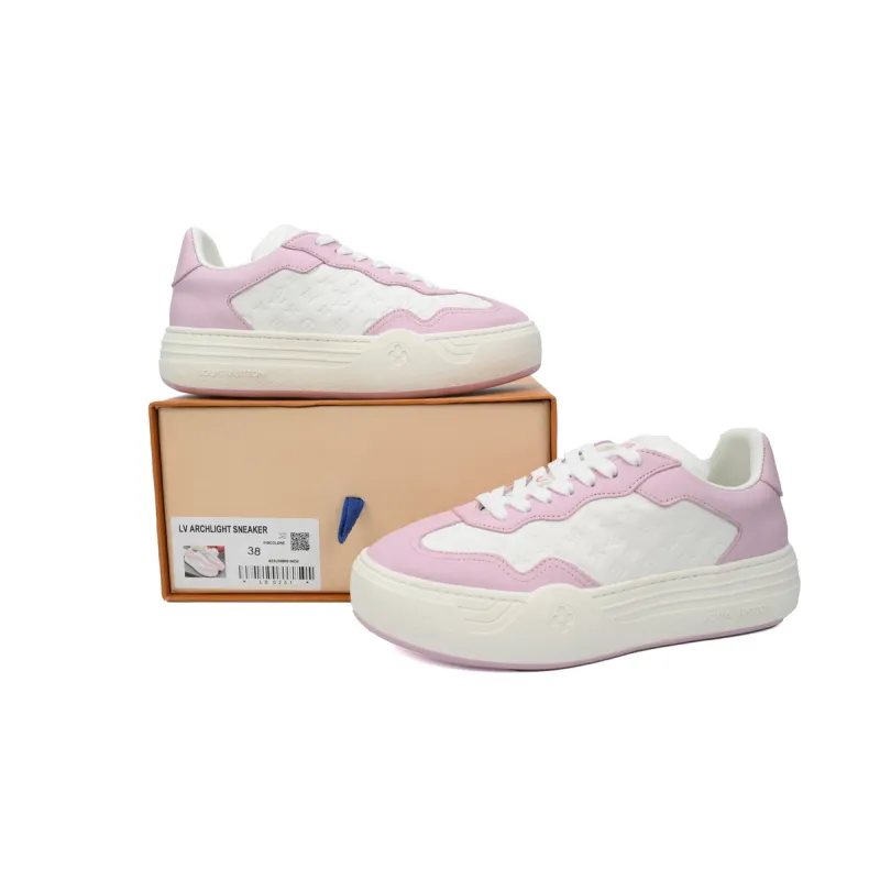 LOUIS VUITTON Groovy Platform Sneaker Pink  1ACL1Q 