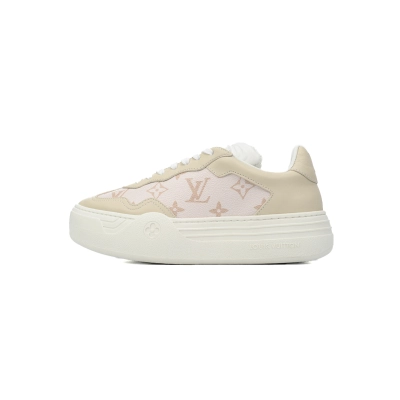 LOUIS VUITTON Groovy Platform Sneaker Pink Brown  1ACSVV  01