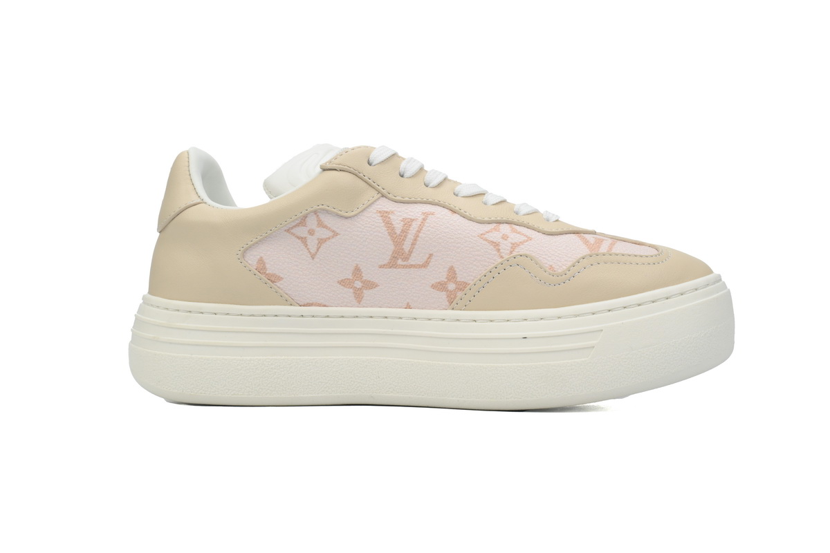 LOUIS VUITTON Groovy Platform Sneaker Pink Brown  1ACSVV 