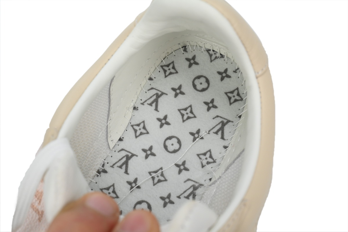 LOUIS VUITTON Groovy Platform Sneaker Pink Brown  1ACSVV 