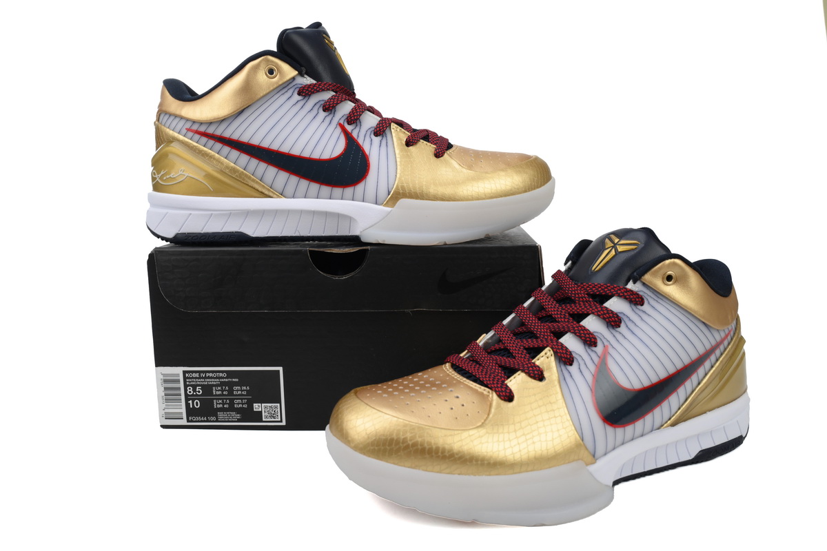 Nike Kobe 4 Protro Gold Medal (2024)  FQ3544-100