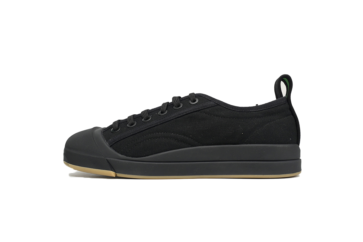 Bottega Veneta Black Vulcan Sneakers