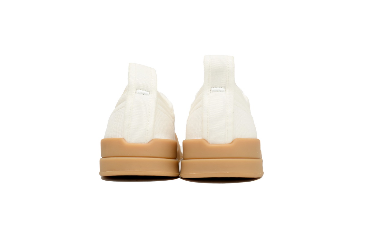 Bottega Veneta White Brown Vulcan Sneakers