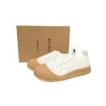 Bottega Veneta White Brown Vulcan Sneakers