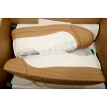 Bottega Veneta White Brown Vulcan Sneakers