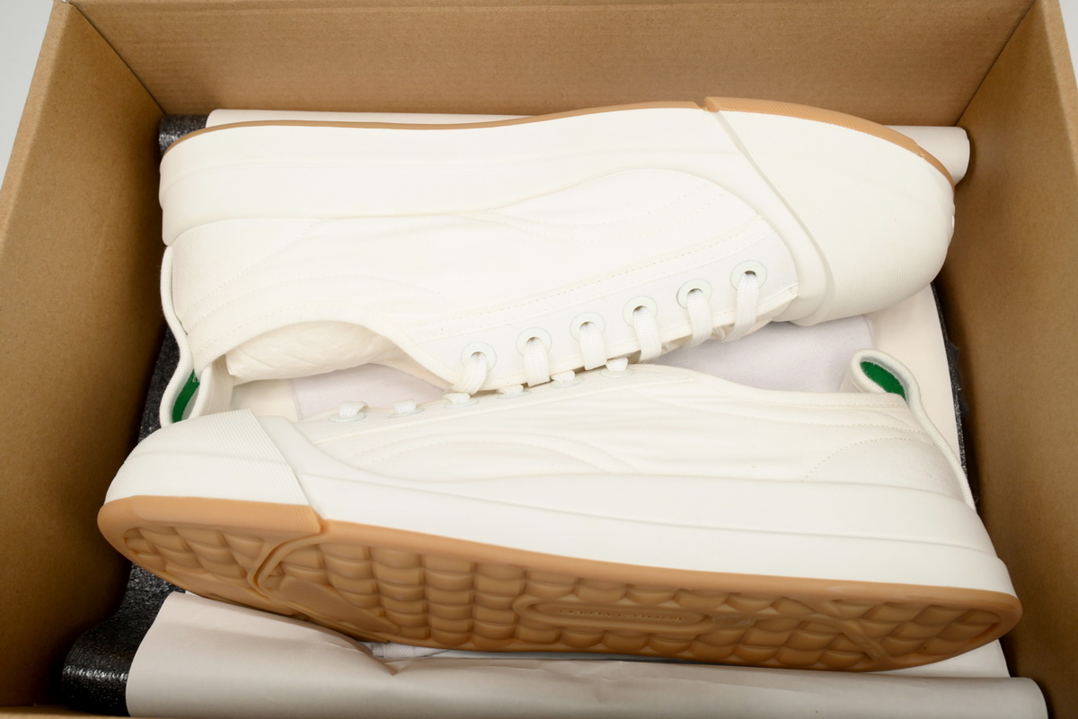 Bottega Veneta White Vulcan Sneakers