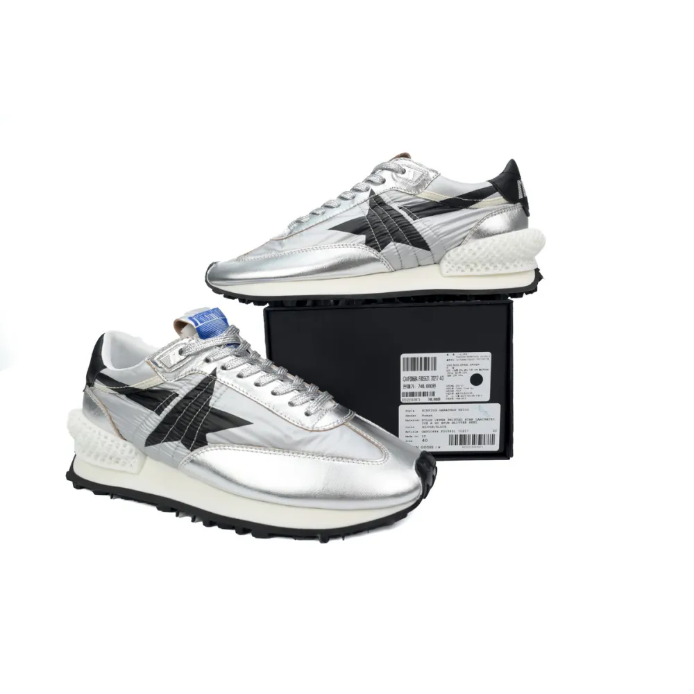 Golden Goose Silver Sneakers