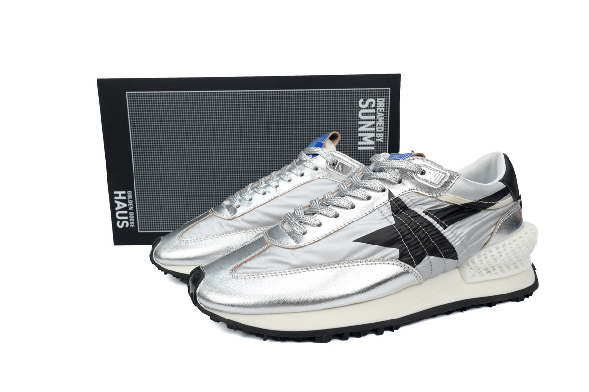 Golden Goose Silver Sneakers