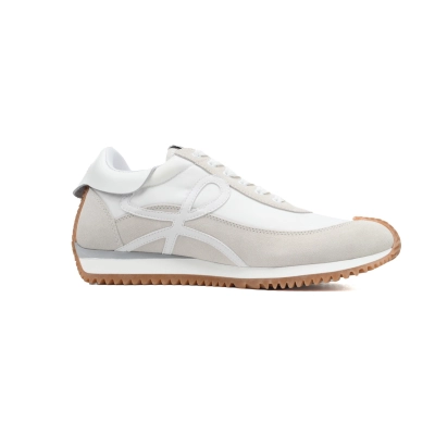 LOEWE Flow Runner White Suede (Women's) 02