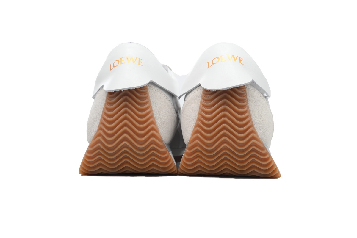 LOEWE Flow Runner White Suede (Women's)