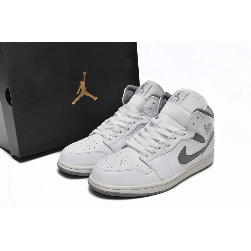 Air Air Jordan 1 Mid Neutral Grey  554724-135 