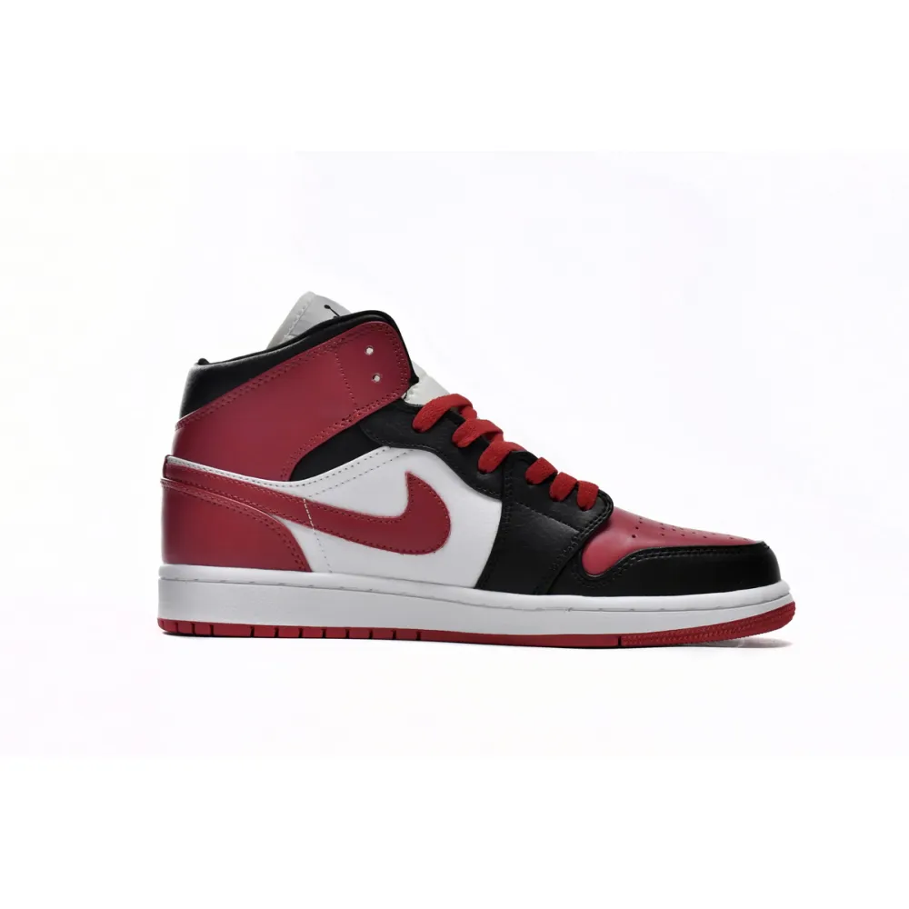 Air Jordan 1 Mid Alternate Bred Toe (Women's)  BQ6472-079 