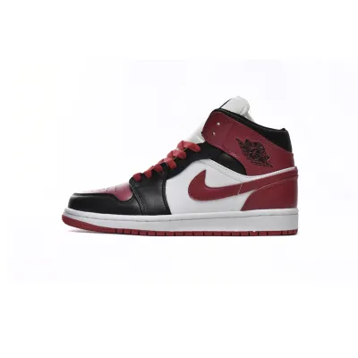 Air Jordan 1 Mid Alternate Bred Toe (Women's)  BQ6472-079  01