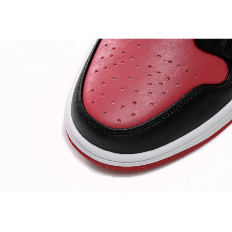 Air Jordan 1 Mid Alternate Bred Toe (Women's)  BQ6472-079 