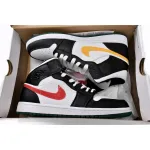Air Jordan 1 Mid Alternate Swooshes Red Yellow (Women's)  BQ6472-063