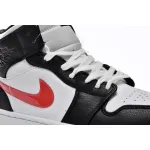 Air Jordan 1 Mid Alternate Swooshes Red Yellow (Women's)  BQ6472-063