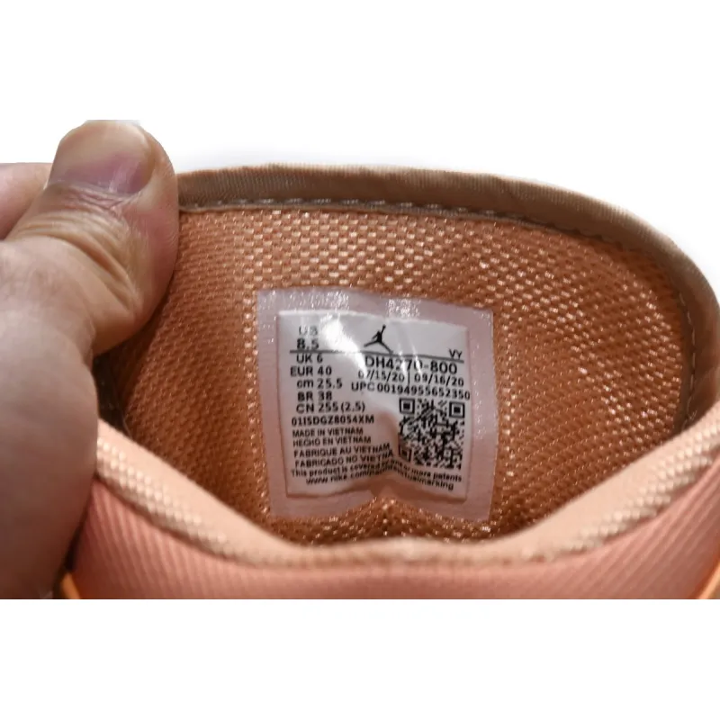 Air Jordan 1 Mid Apricot Orange (Women's)   DH4270-800