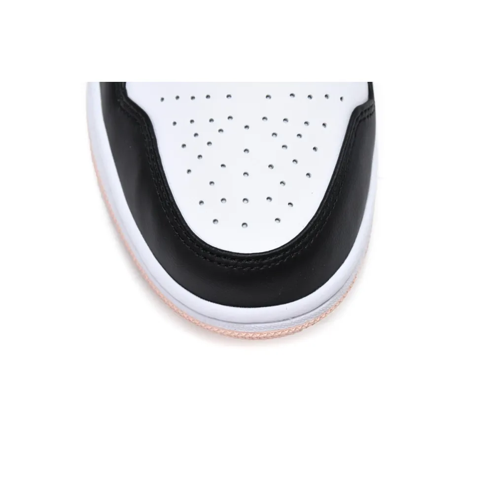 Air Jordan 1 Mid Arctic Orange Black Toe  554724-133 