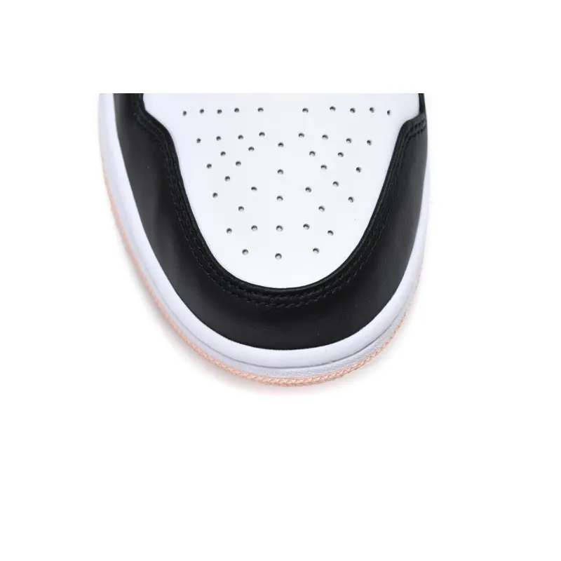 Air Jordan 1 Mid Arctic Orange Black Toe  554724-133 