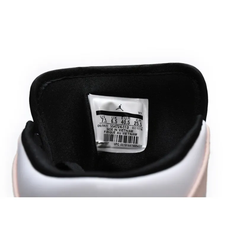 Air Jordan 1 Mid Arctic Orange Black Toe  554724-133 