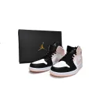 Air Jordan 1 Mid Arctic Orange Black Toe  554724-133 