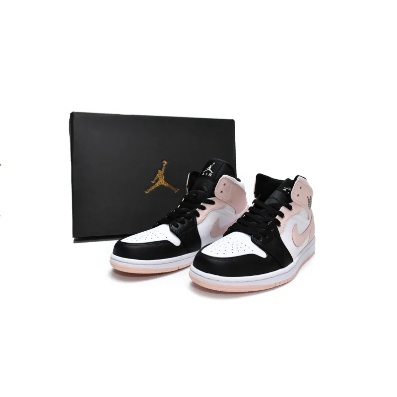 Air Jordan 1 Mid Arctic Orange Black Toe  554724-133 
