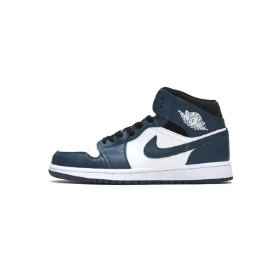 Air Jordan 1 Mid Armory Navy  554724-411 01