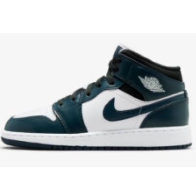 Air Jordan 1 Mid Armory Navy (GS)  554725—411 01