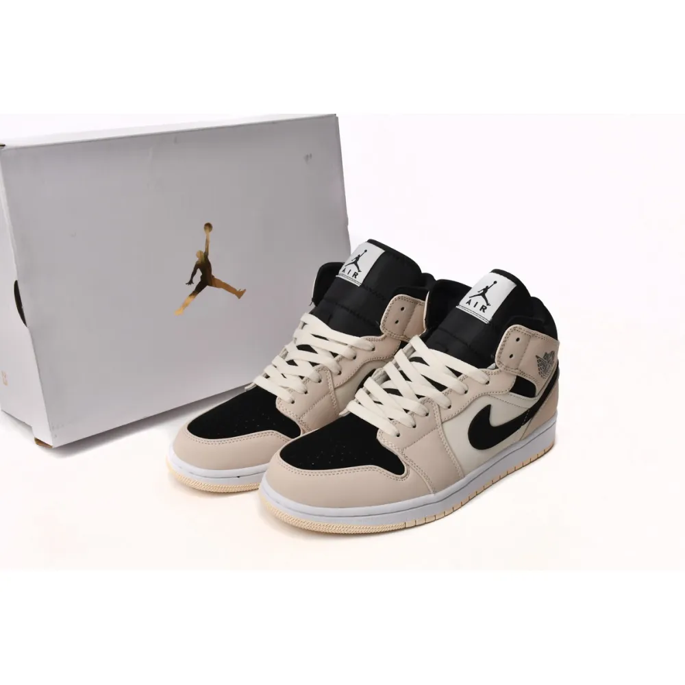 Air Jordan 1 Mid Barely Orange (Women's)  BQ6472-800