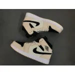 Air Jordan 1 Mid Barely Orange (Women's)  BQ6472-800