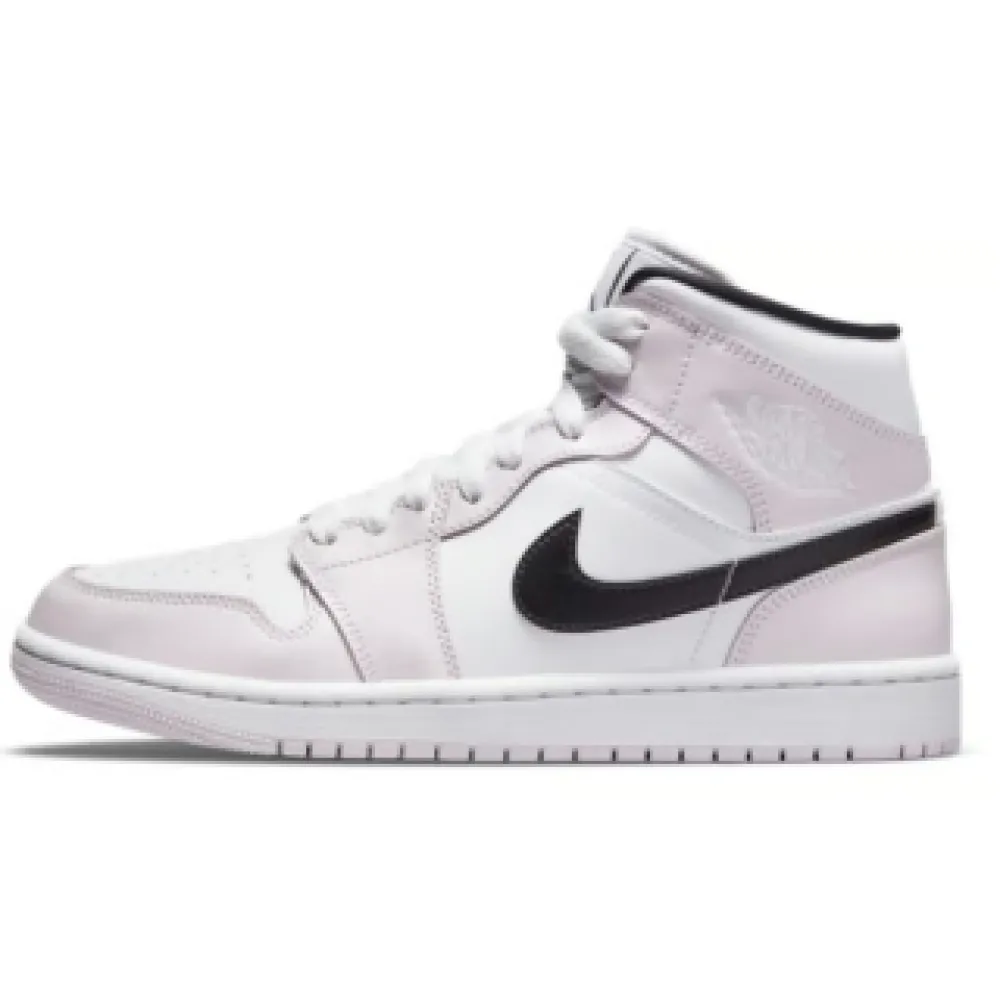 Air Jordan 1 Mid Barely Rose (Women's)  BQ6472—500