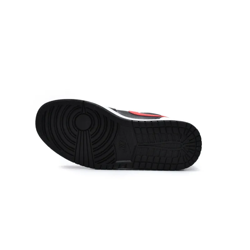 Air Jordan 1 Mid Black Chile Red White   554724-075