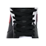 Air Jordan 1 Mid Black Chile Red White   554724-075