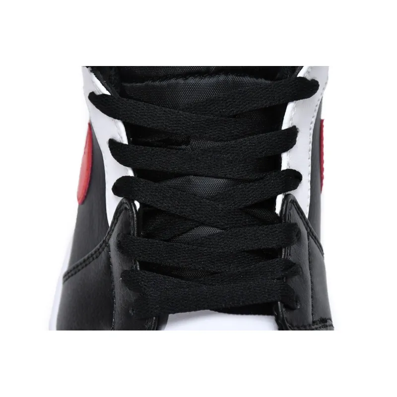 Air Jordan 1 Mid Black Chile Red White   554724-075