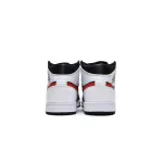 Air Jordan 1 Mid Black Chile Red White   554724-075