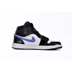 Air Jordan 1 Mid Black Racer Blue White (GS)  554725-084
