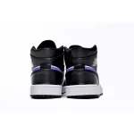 Air Jordan 1 Mid Black Racer Blue White (GS)  554725-084