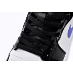 Air Jordan 1 Mid Black Racer Blue White (GS)  554725-084