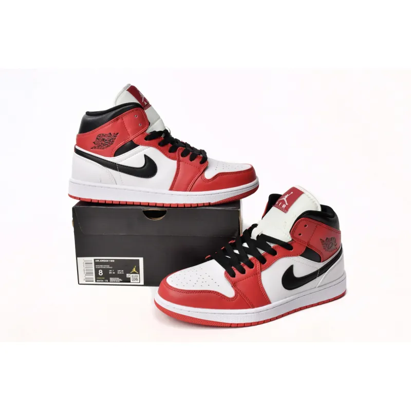 Air Jordan 1 Mid Chicago (2020) (GS)  554725-173 