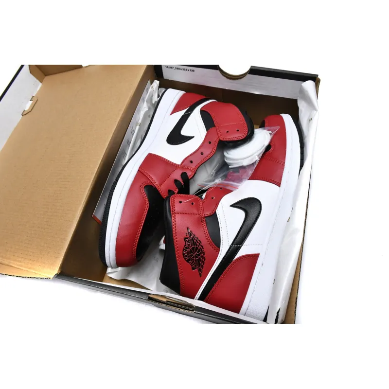Air Jordan 1 Mid Chicago Toe   554724-069