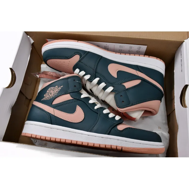 Air Jordan 1 Mid Dark Teal Green (Women's)   BQ6472-308