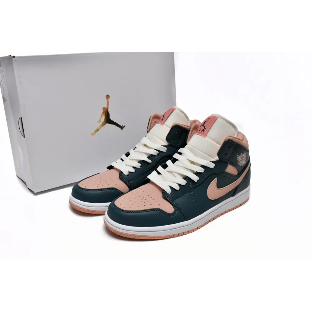 Air Jordan 1 Mid Dark Teal Green (Women's)   BQ6472-308