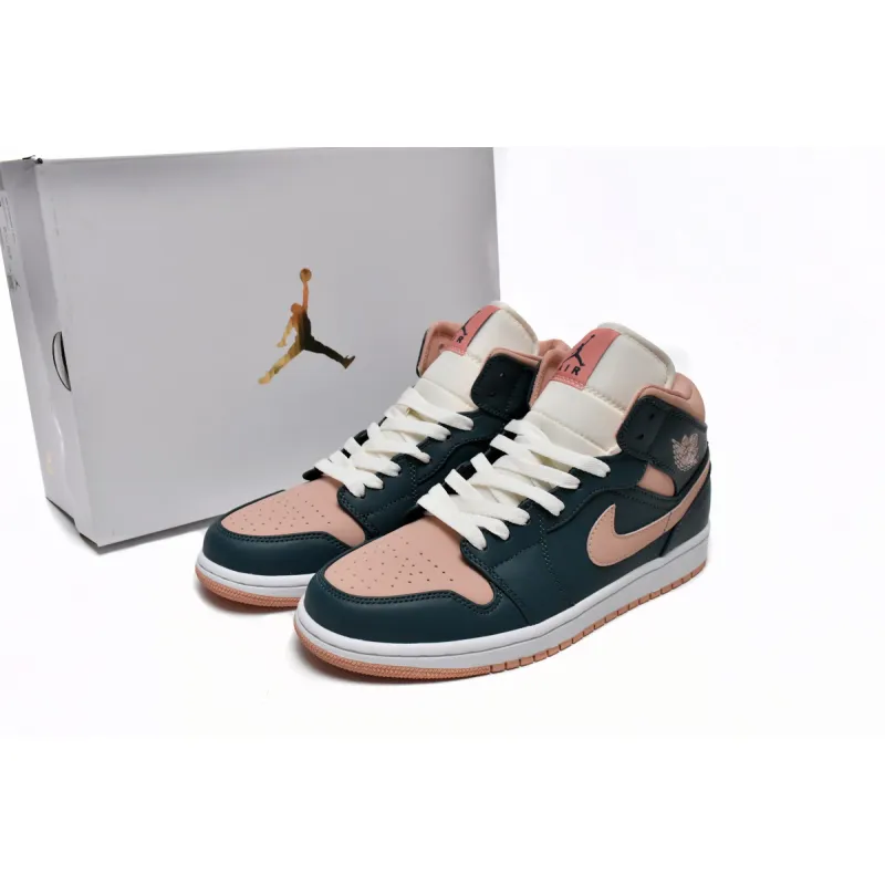 Air Jordan 1 Mid Dark Teal Green (Women's)   BQ6472-308