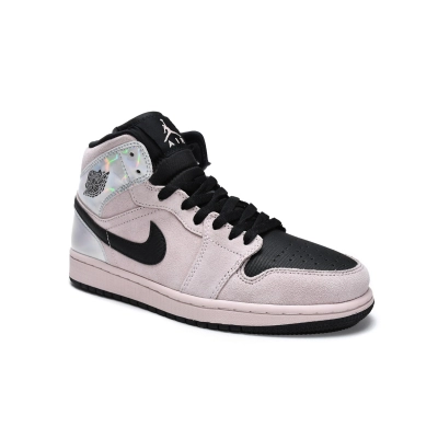 Air Jordan 1 Mid Dirty Powder Iridescent (Women's)  BQ6472-602 02