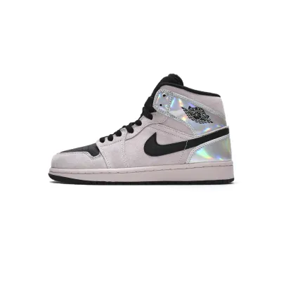 Air Jordan 1 Mid Dirty Powder Iridescent (Women's)  BQ6472-602 01