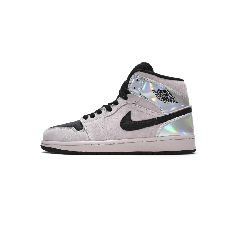 Air Jordan 1 Mid Dirty Powder Iridescent (Women's)  BQ6472-602