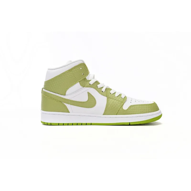 Air Jordan 1 Mid Green Python (Women's)  DV2959-113